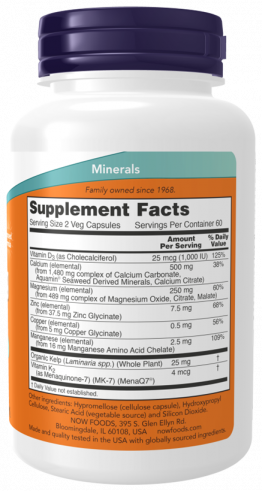 NOW Cal-Mag Caps, 120 капсул