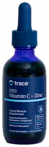 Trace Minerals Zinc + Vitamin C, Цинк + Витамин С, 59 мл