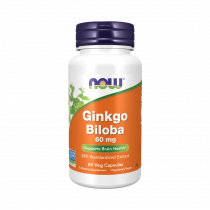 NOW Ginkgo Biloba 60 mg, 60 капсул