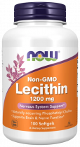 NOW Lecithin 1200 mg, Лецитин 1200 мг, 100 капсул